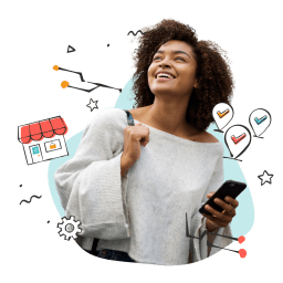 business woman on a mobile phone